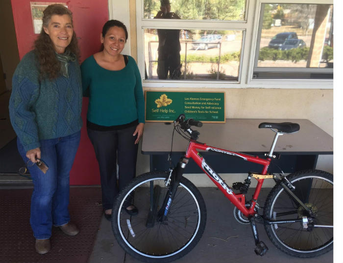 Self Help Inc. Los Alamos :: Tylerr Jones and Firefighter Charities for the amazing gift of a bike for someone in need of alternative transportation